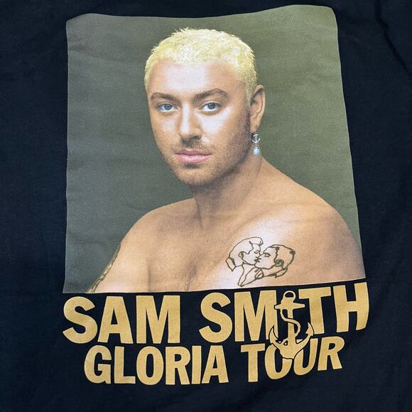 Sam Smith Gloria Tour Merch Adult  sz M New Black - Picture 2 of 5